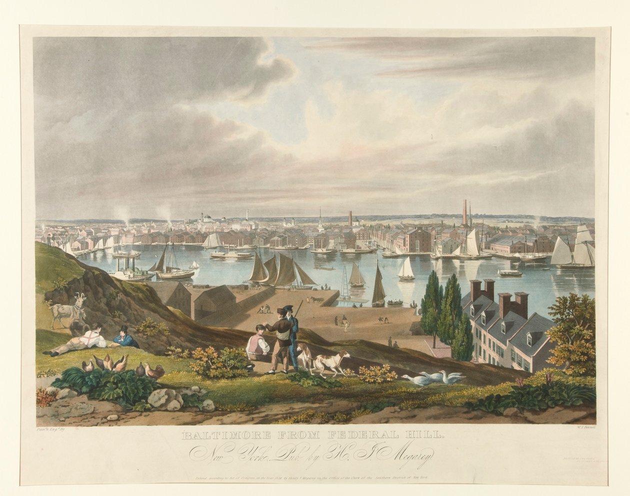 Baltimore fra Federal Hill av William James Bennett