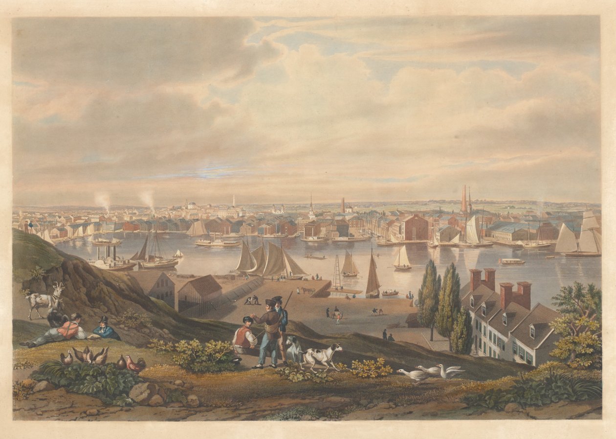 Baltimore sett fra Federal Hill av William James Bennett