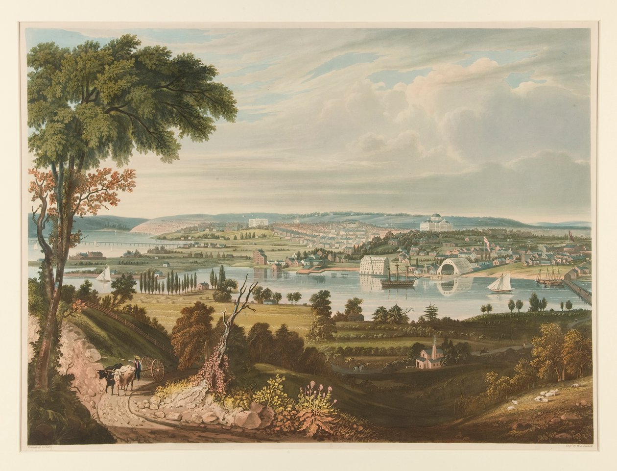 City of Washington From Beyond the Navy Yard av William James Bennett