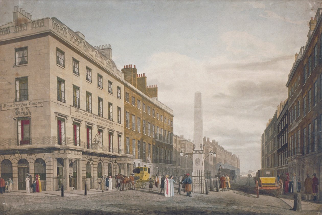 New Bridge Street, City of London, 1809 av William James Bennett