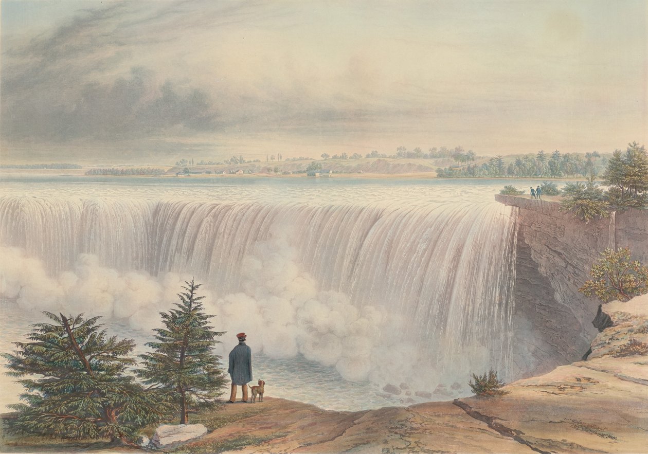 Niagara Falls from the Table Rock, utgitt 1840. av William James Bennett