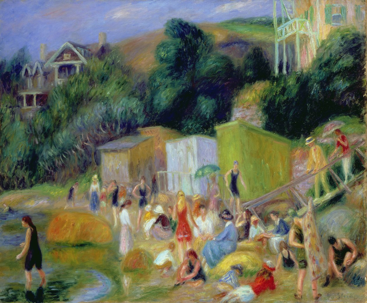 Stranden ved Annisquam av William James Glackens