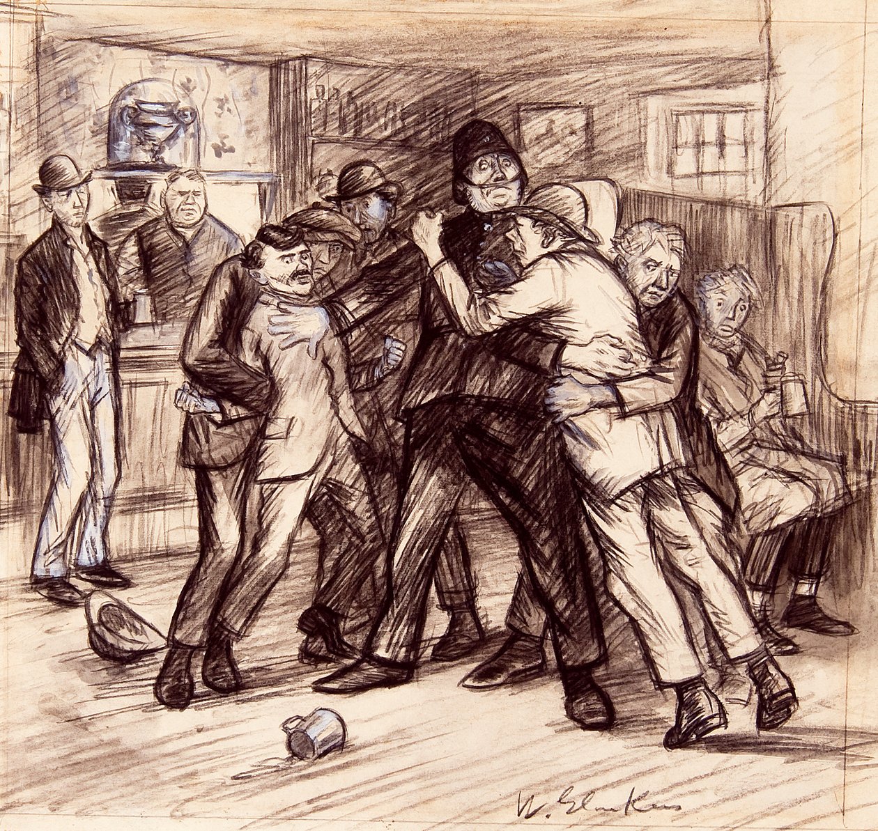 Det tok fire av oss å holde dem fra hverandre av William James Glackens