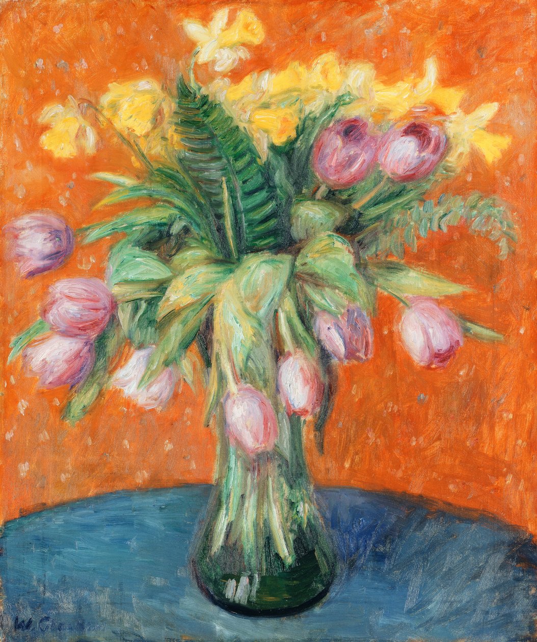 Lavendel Tulipaner og Jonquils av William James Glackens