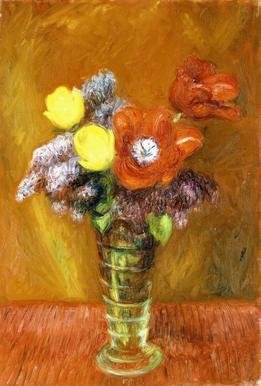 Syriner og tulipaner av William James Glackens