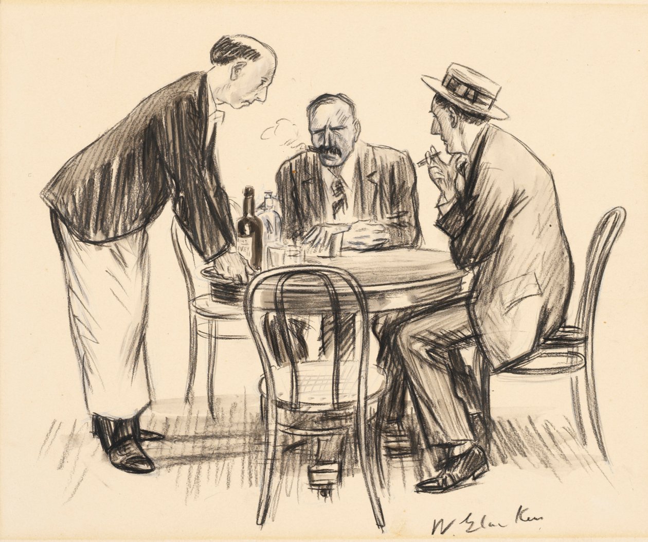 Aldri igjen, sa han dystert av William James Glackens