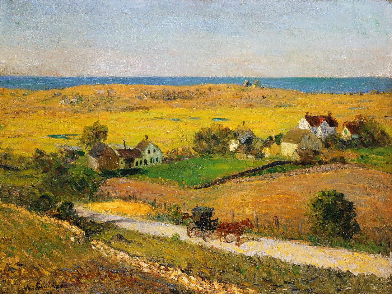 New England-landskap av William James Glackens