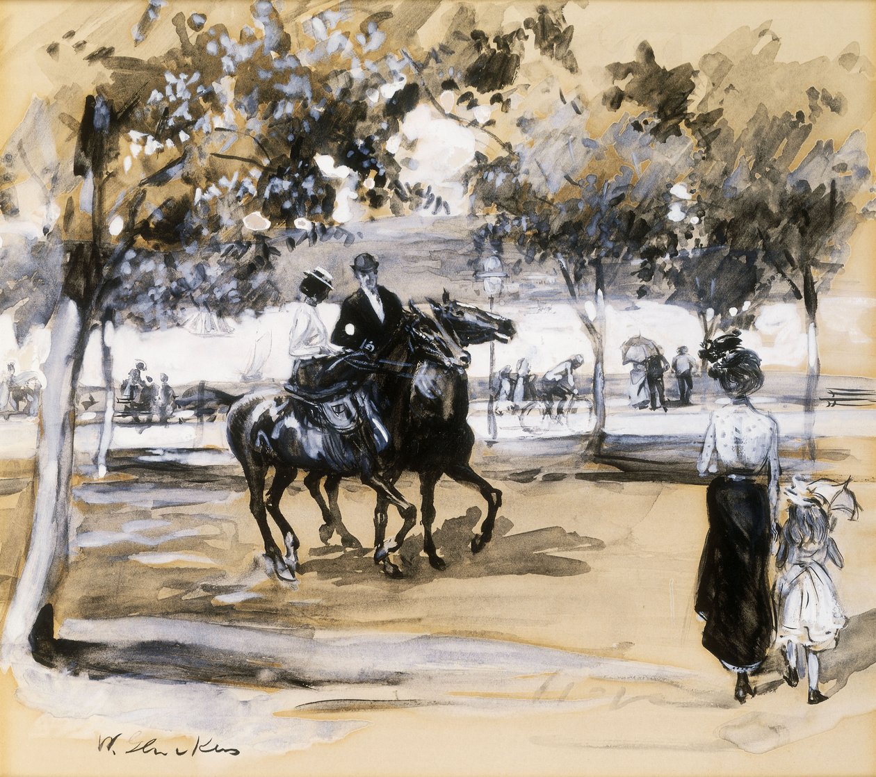 Riverside Drive av William James Glackens