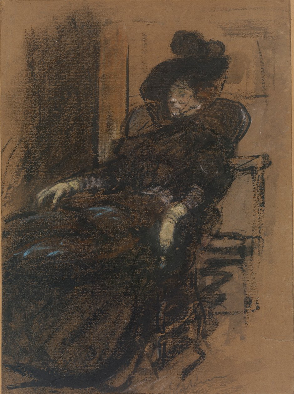 Sittende kvinne av William James Glackens