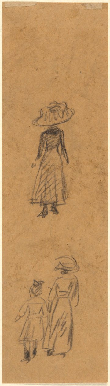 Skisse av figurer av William James Glackens