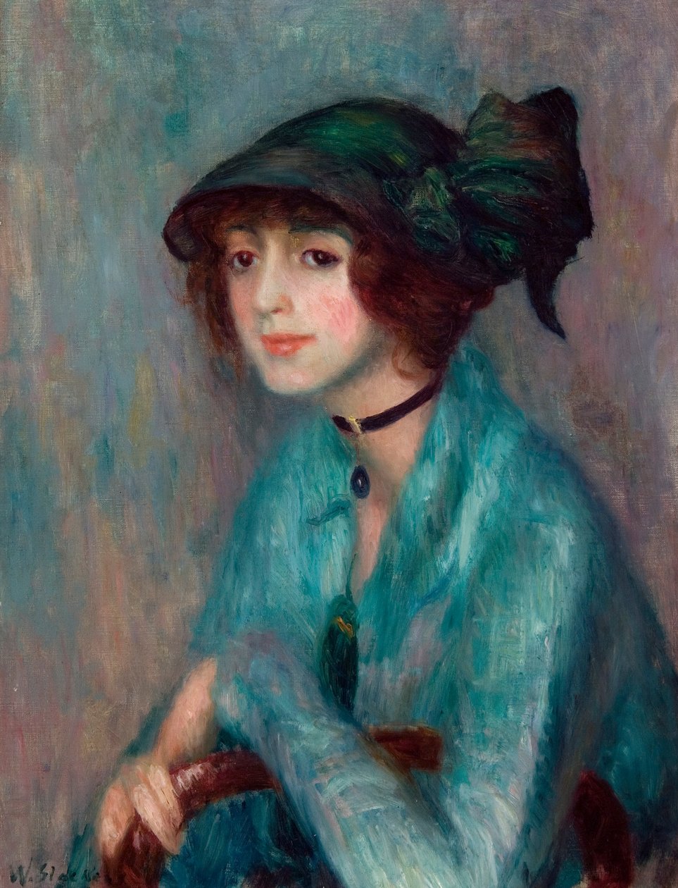 Brunetten av William James Glackens