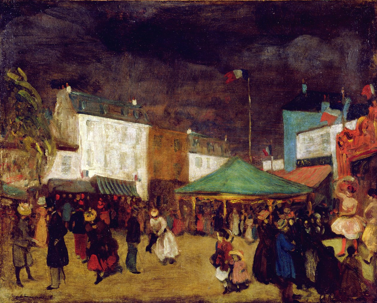 Fylkesmessen, ca. 1895 av William James Glackens