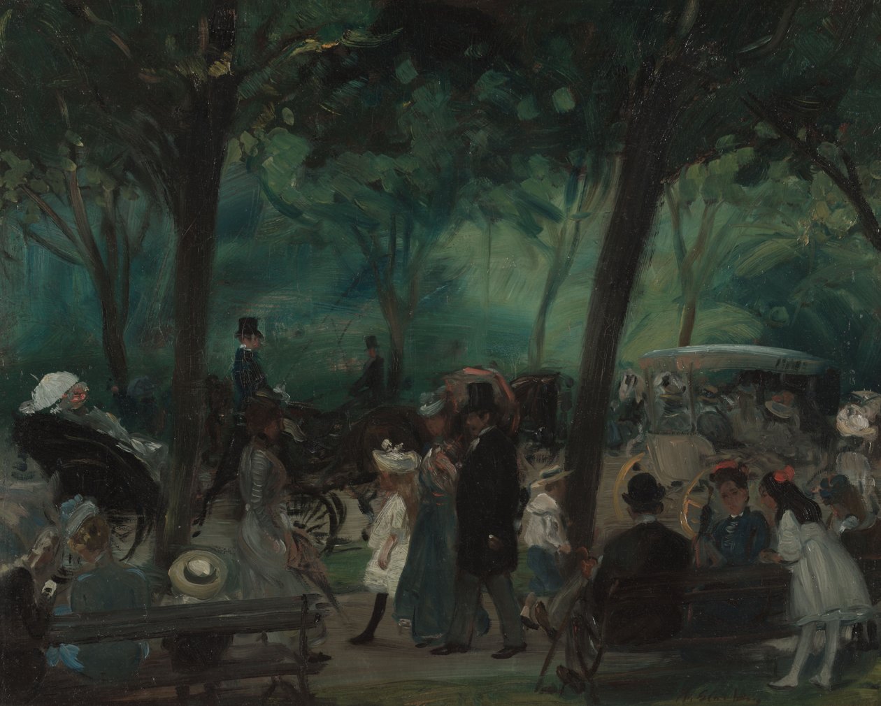 The Drive, Central Park, ca. 1905 av William James Glackens