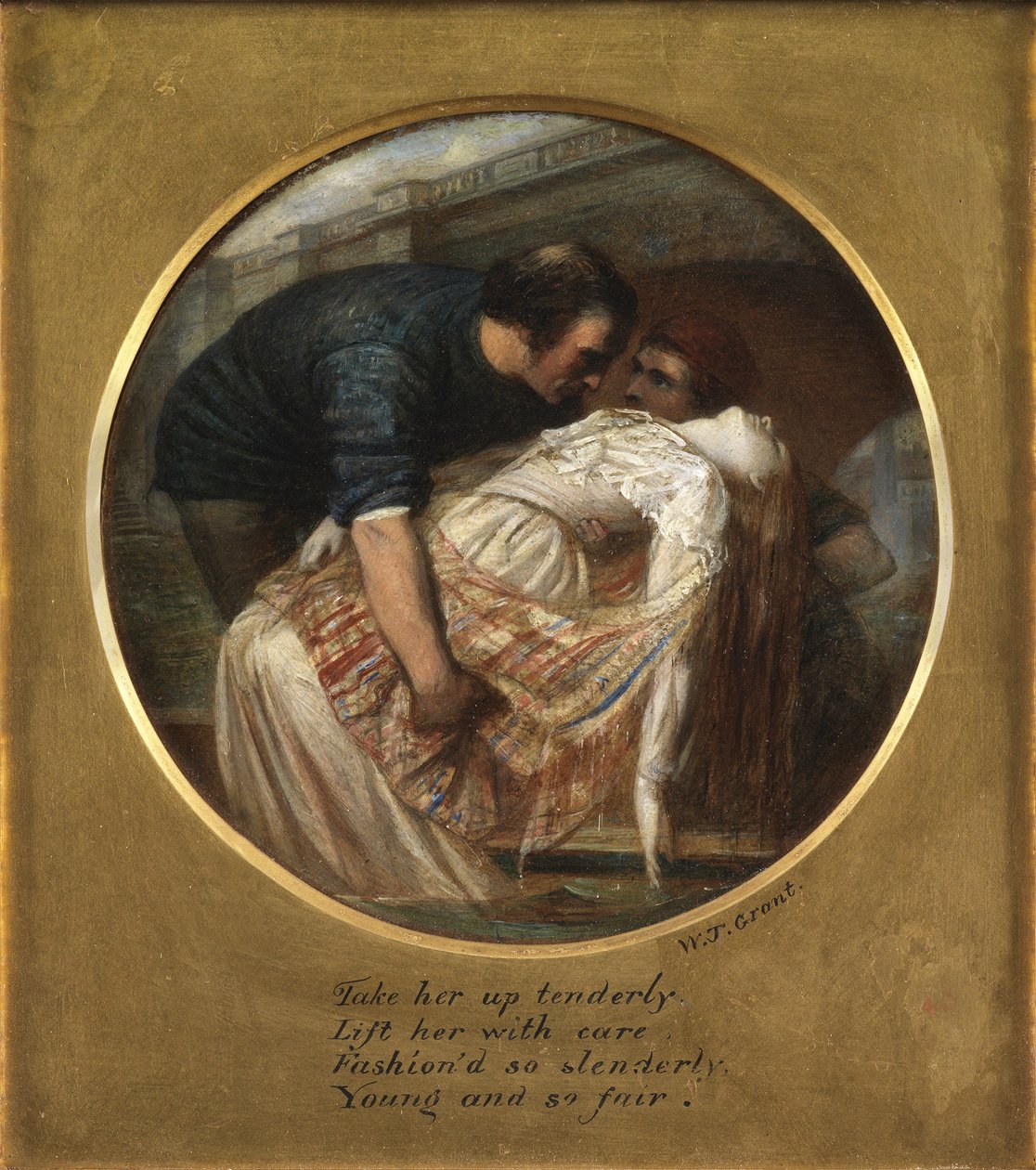 Sukkenes bro (olje på panel) av William James Grant