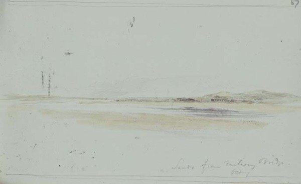 Sand fra Duddon jernbanebro av William James Linton
