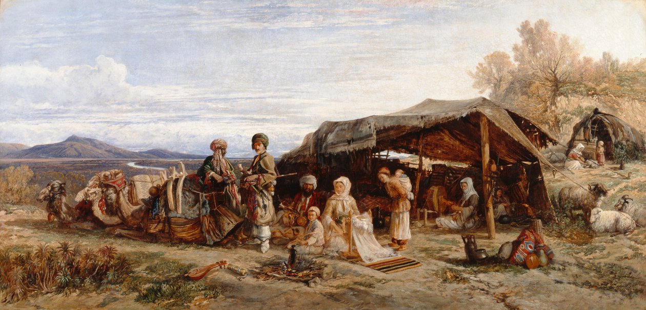 An Campment in the Desert, ca. 1844-45 (olje på lerret) av William James Muller