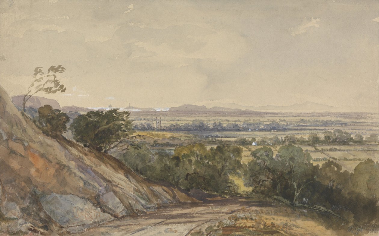 Cleeve, Somerset, med Bridgewater Bay i det fjerne av William James Muller