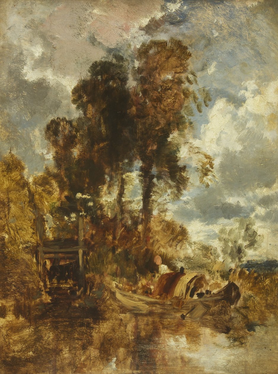 Ålekurver på Themsen av William James Muller