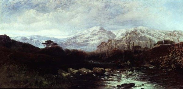 Omfattende elvelandskap av William James Muller