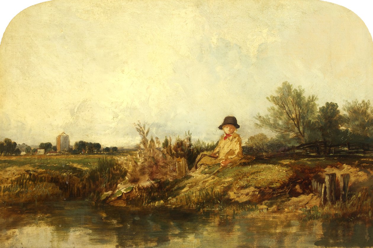 På Medway, muligens 1841 (olje på lerret) av William James Muller