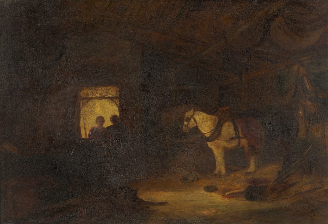 Stabilt interiør av William James Muller