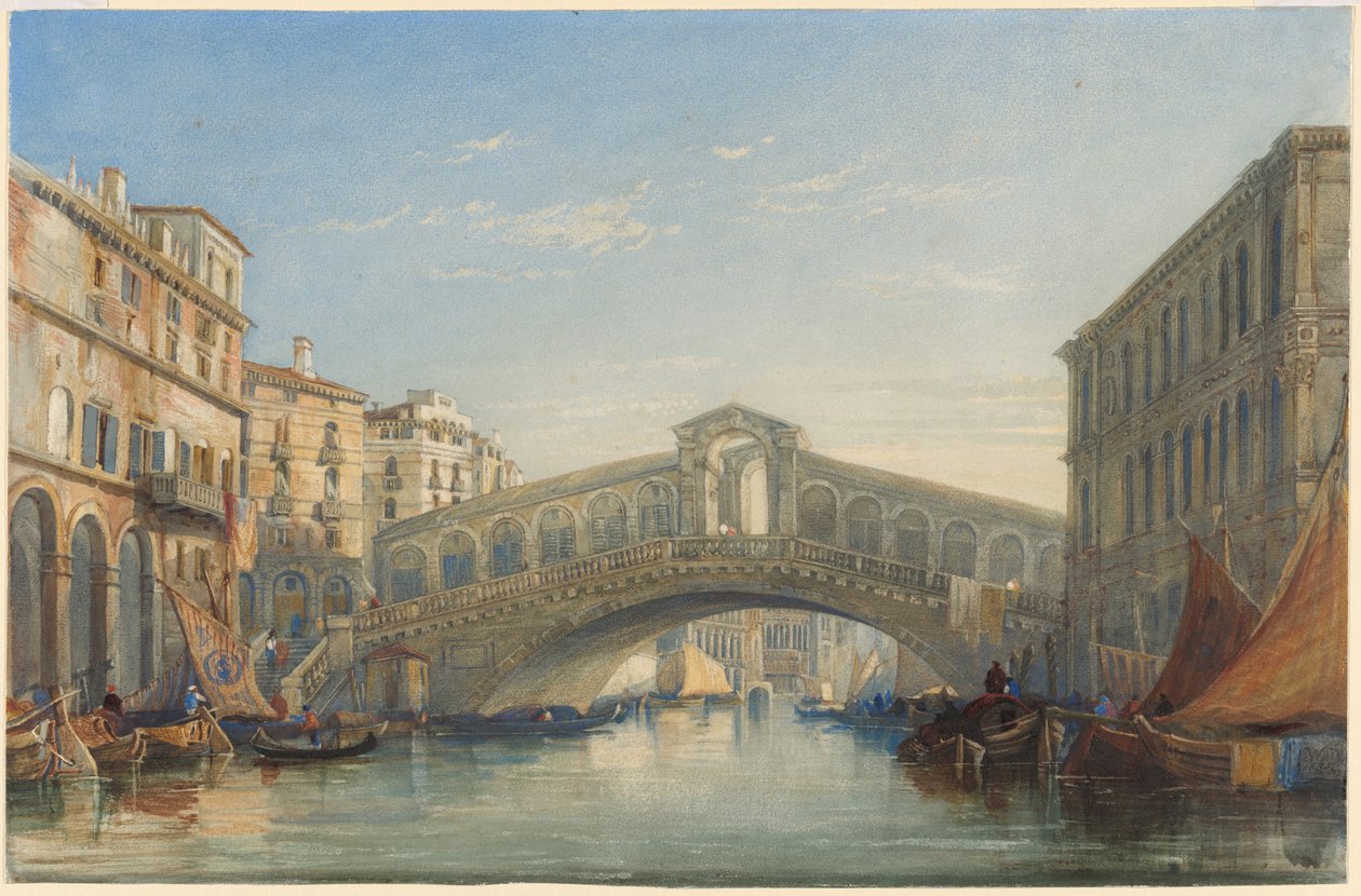 Rialtobroen, Venezia av William James Muller