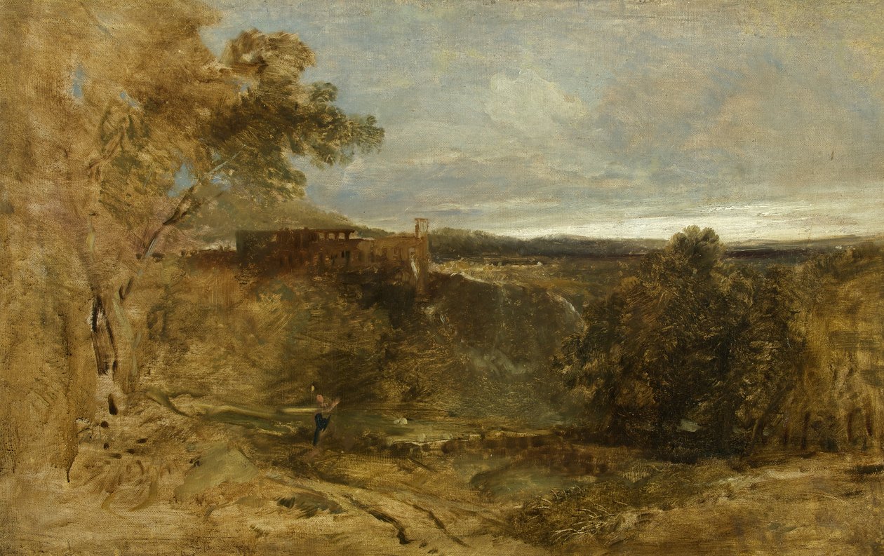 Tivoli - A Sketch, ca. 1835 (olje på lerret) av William James Muller