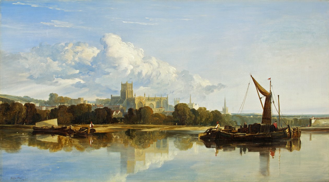 Utsikt over katedralen i Bristol av William James Muller