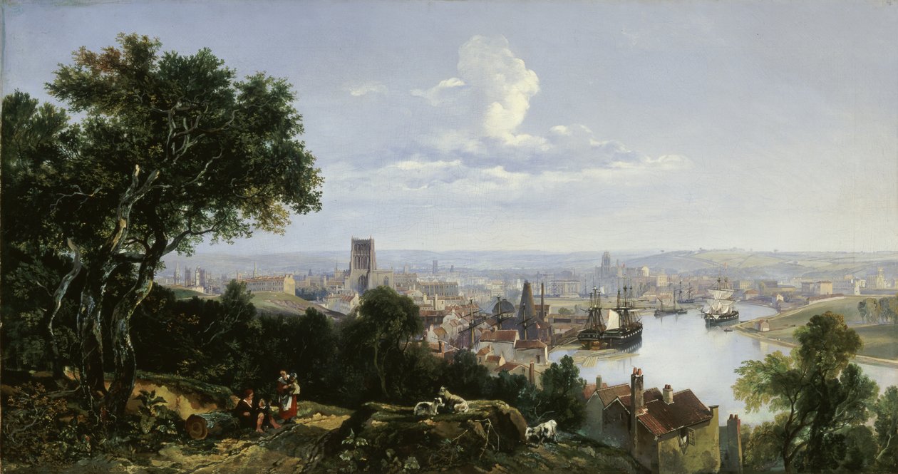 Utsikt over Bristol fra Clifton Wood av William James Muller