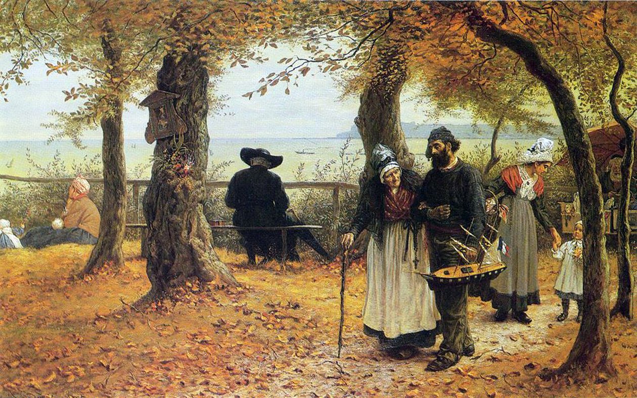 Bringe Ex-voto til kirken, 1875 av William John Hennessy
