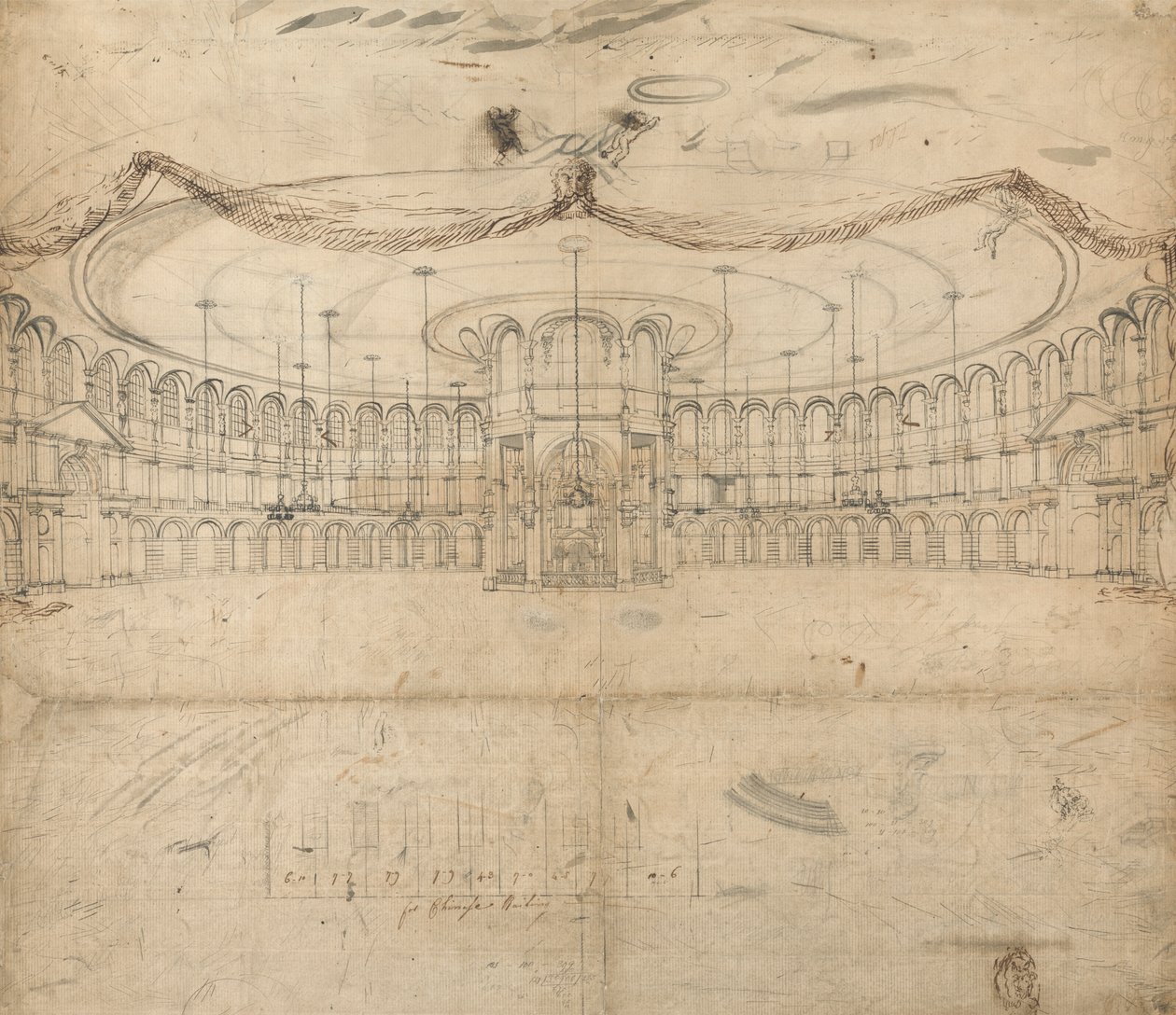 Design for Rotunda, Ranelagh Gardens av William John Newton
