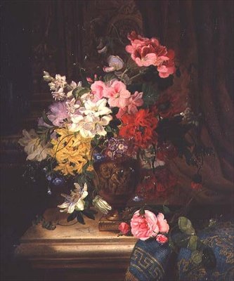 Et stilleben av blomster av William John Wainwright