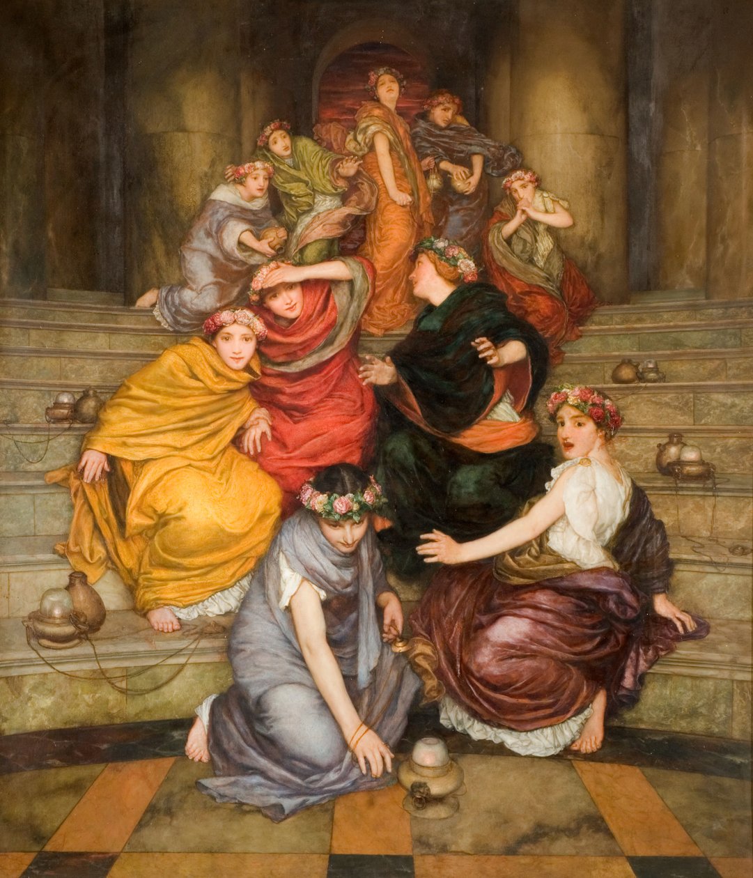 Lignelse om de vise og tåpelige jomfruer, 1899. av William John Wainwright