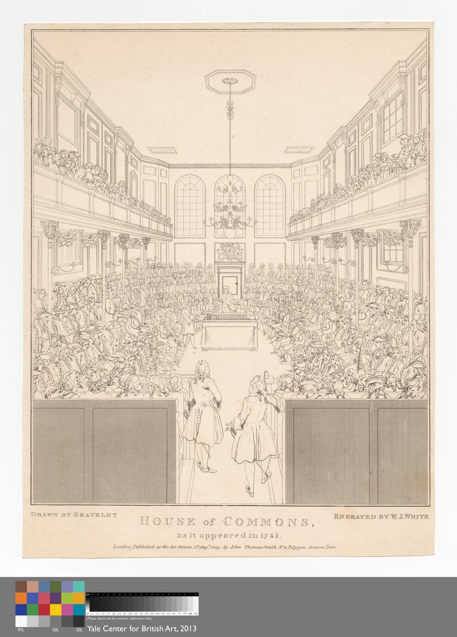 Underhuset, slik det så ut i 1741-2 av William Johnstone White
