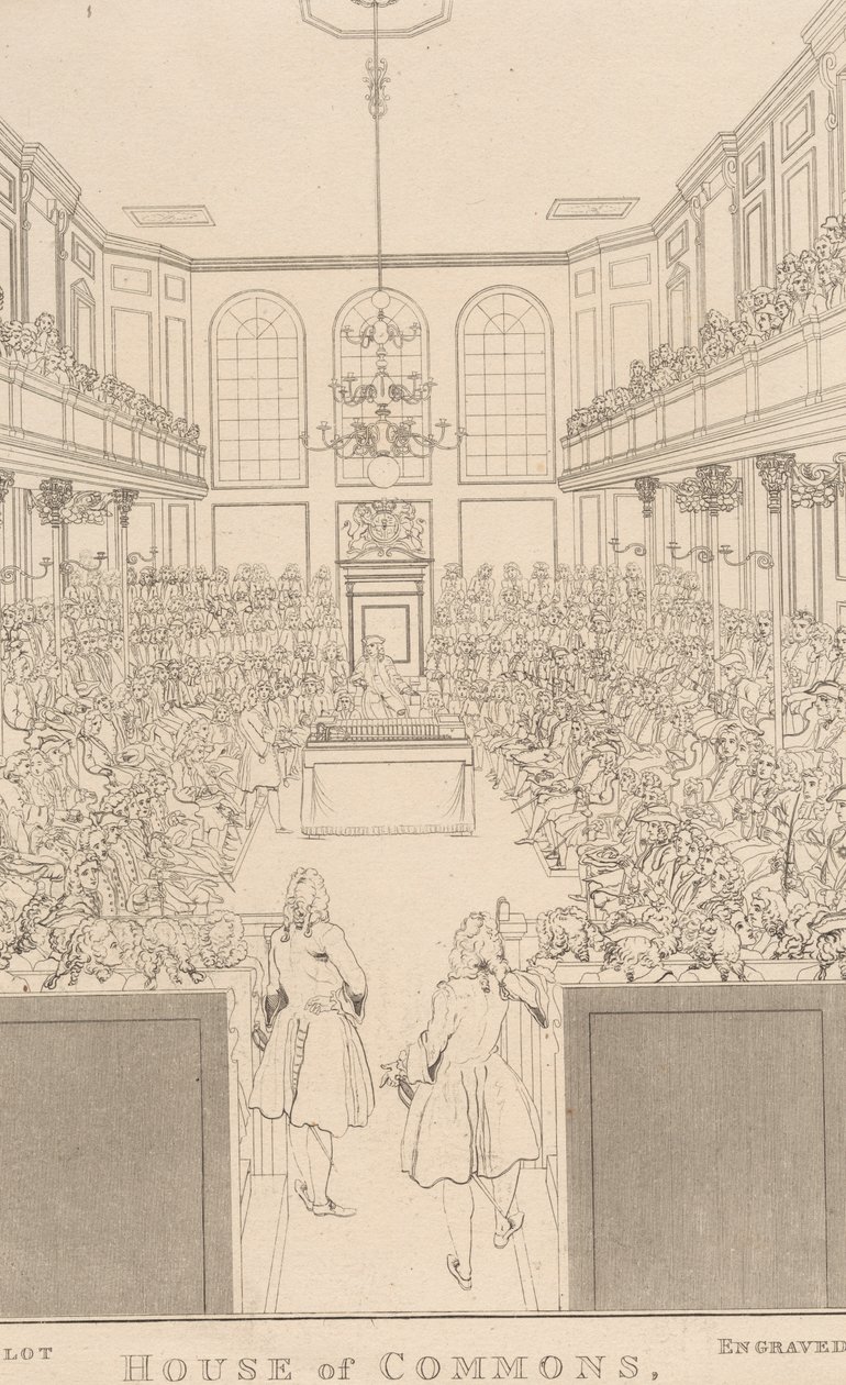Underhuset, slik det så ut i 1741-2 av William Johnstone White