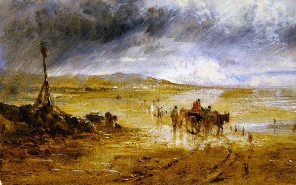 Krysser sanden, vått vær av William Joseph J.C. Bond