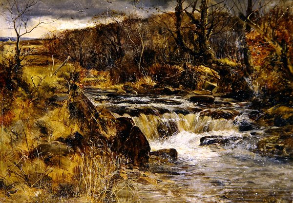 Ørretstrøm i Wales av William Joseph J.C. Bond