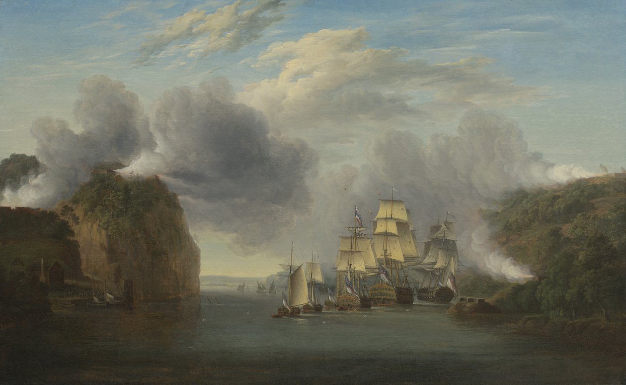 Forsering av Hudson River Passage, 1835 av William Joy