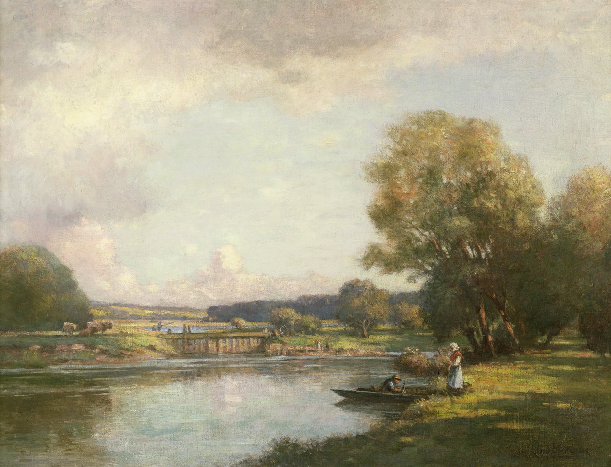Sommer på Hemingford Gray av William Kay Blacklock