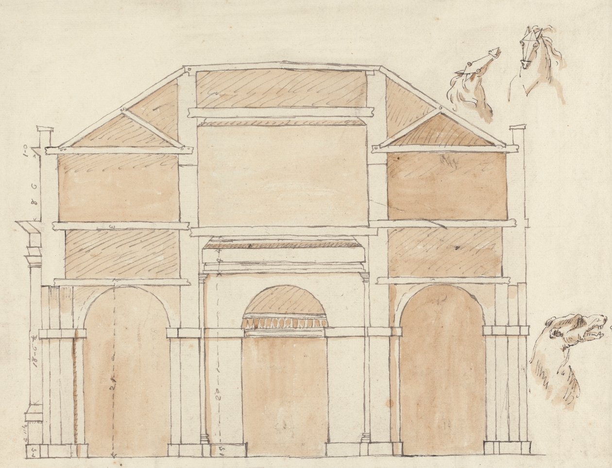 King's Mews, Charing Cross, London: Seksjon av William Kent