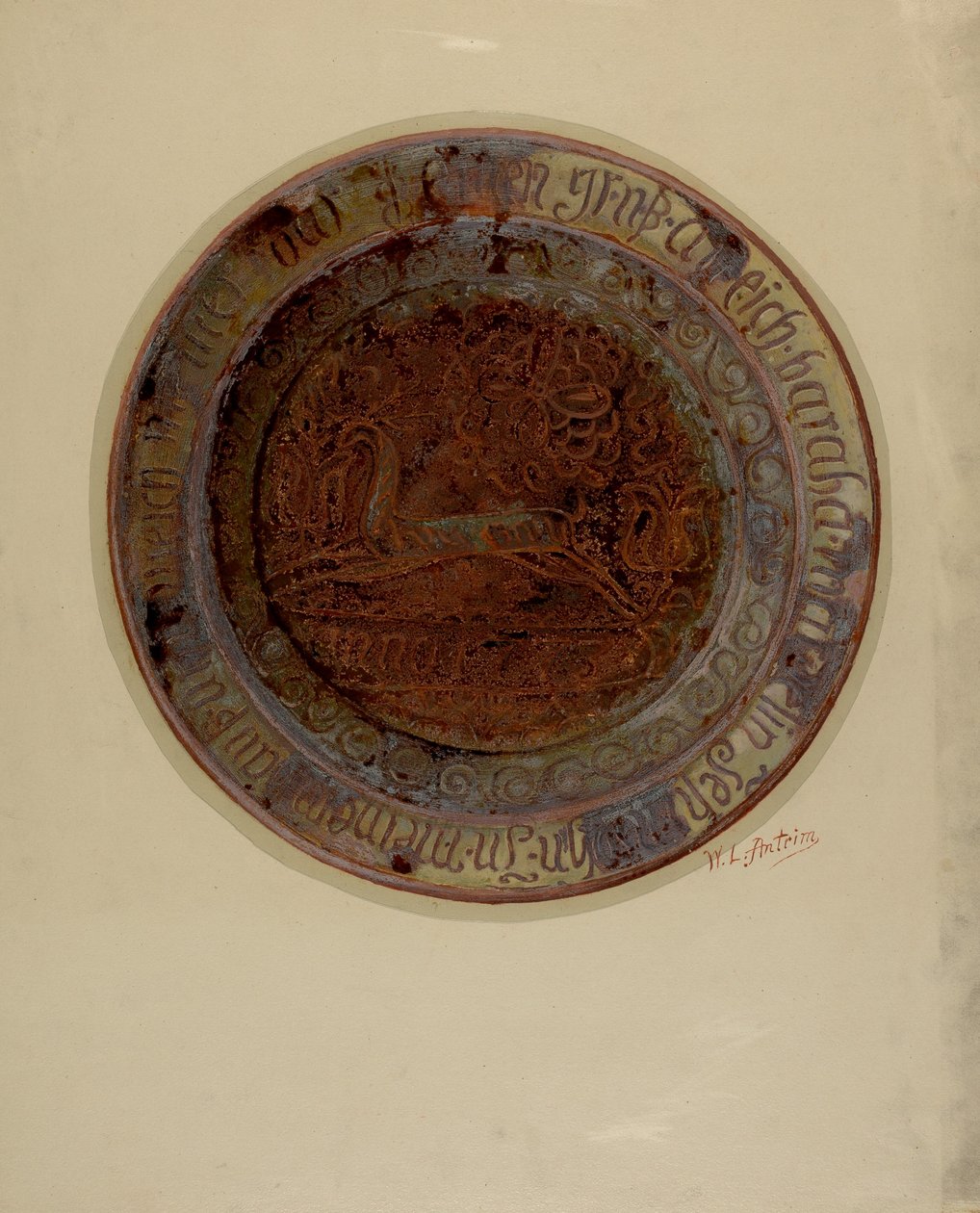 Pa tysk rett, ca. 1937. av William L Antrim