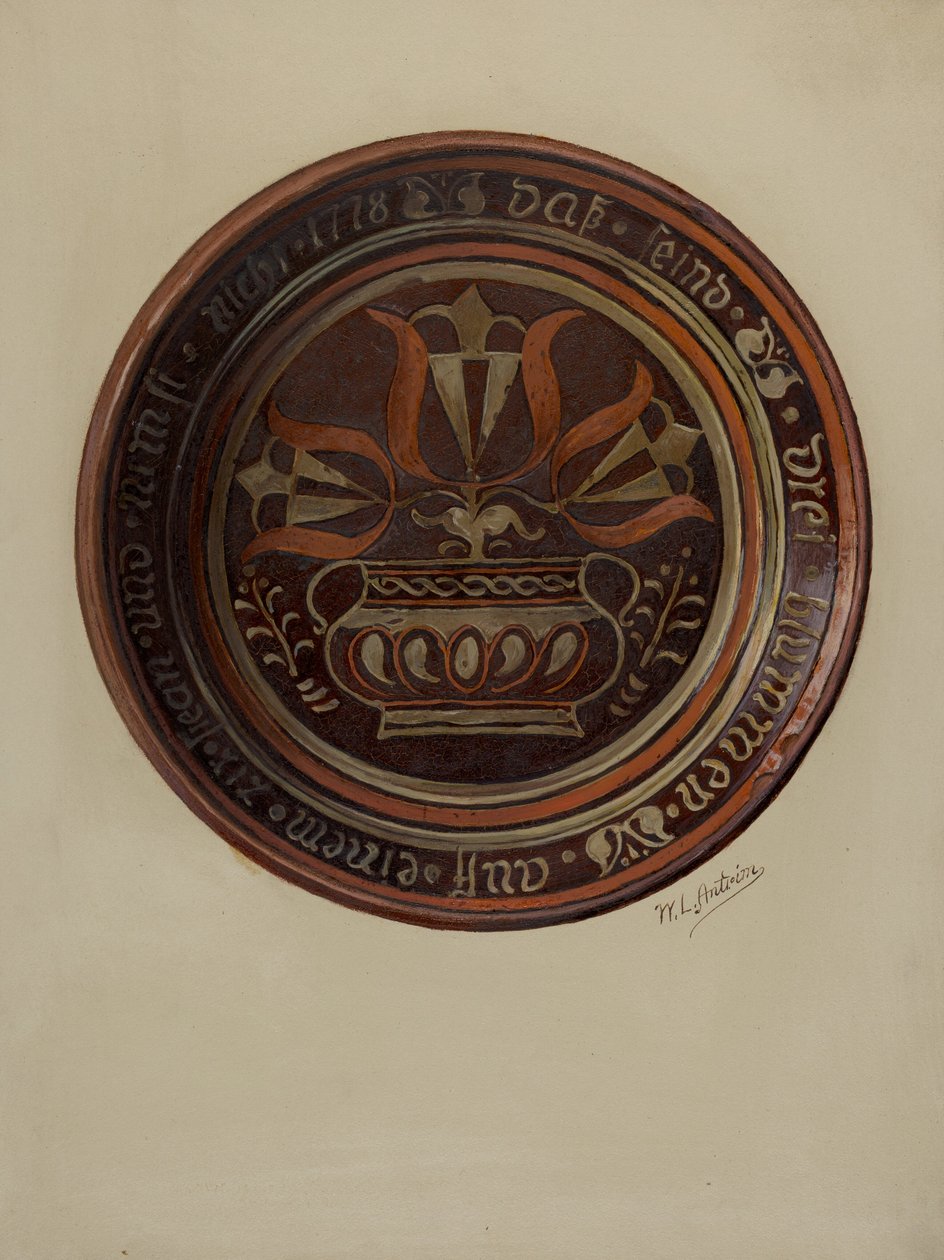 Pa tysk rett, ca. 1937. av William L Antrim