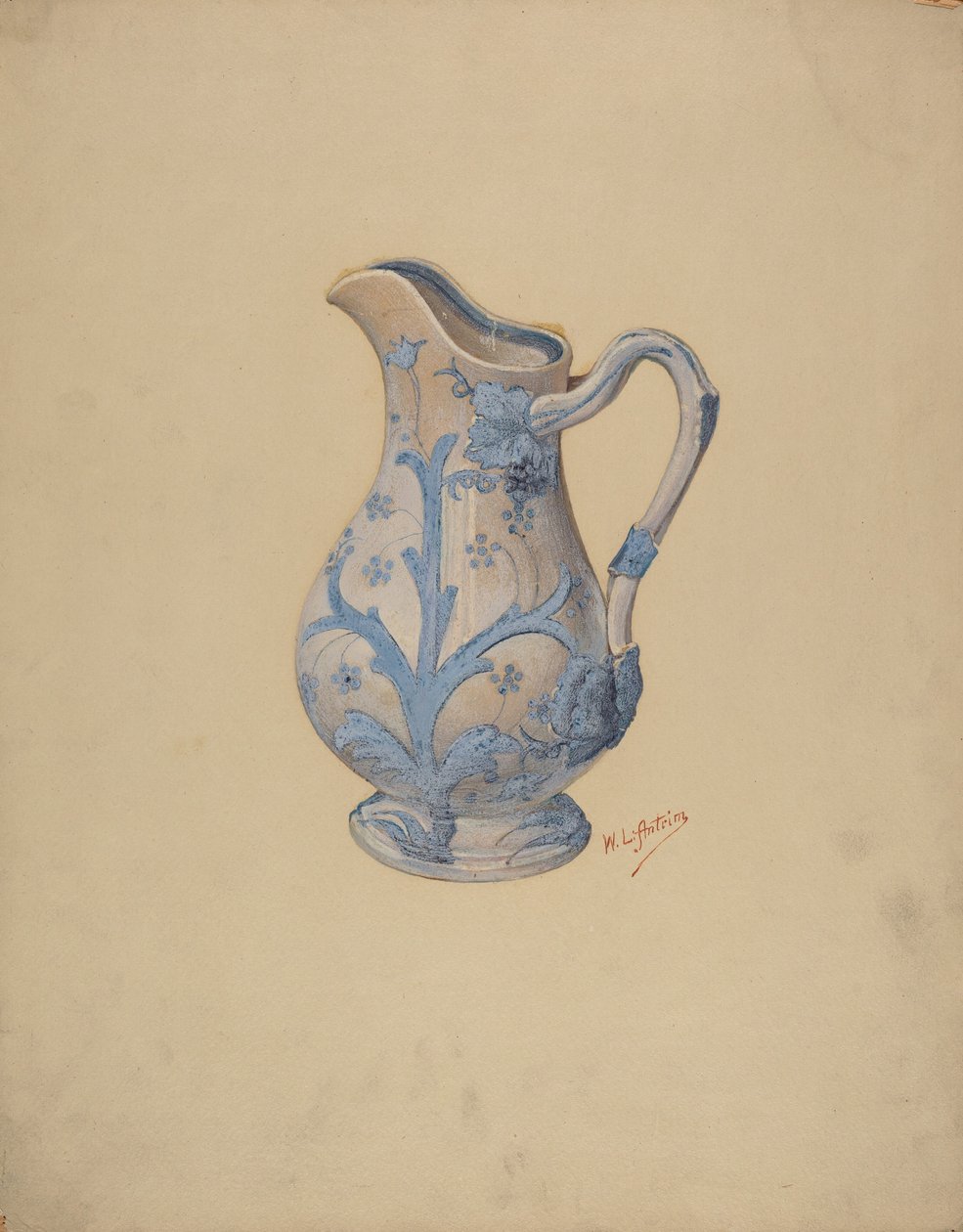 Pitcher, c. 1937. av William L Antrim