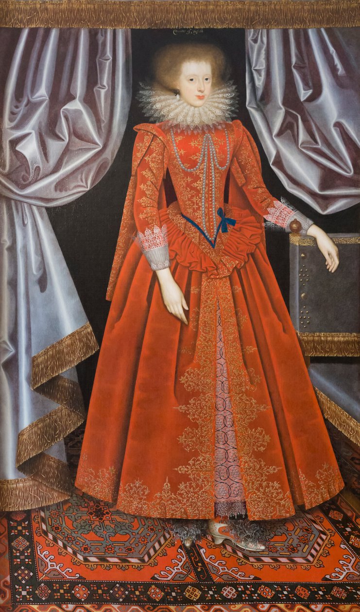 Catherine Knevet, grevinne av Suffolk, rundt 1615 (maleri) av William Larkin