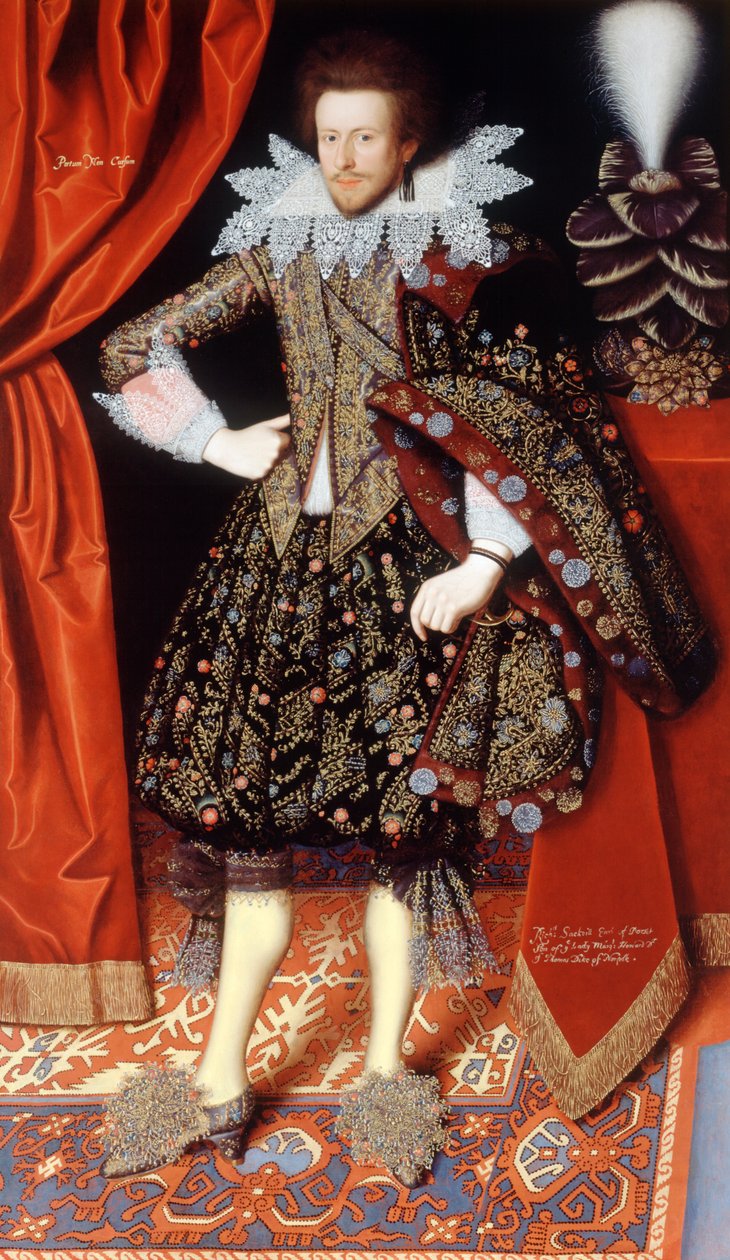 Edward Sackville ca. 1613 (olje på lerret) av William Larkin