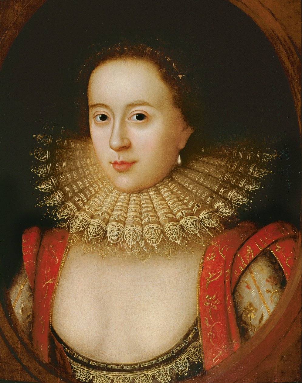 Portrett av Frances Howard (1590-1632) grevinne av Somerset, ca. 1615 av William Larkin