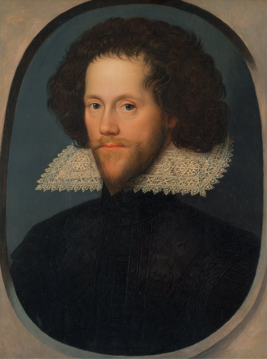Portrett av Gray Brydges, femte baron Chandos, av Sudeley Castle, Gloucestershire (1579–1621) av William Larkin