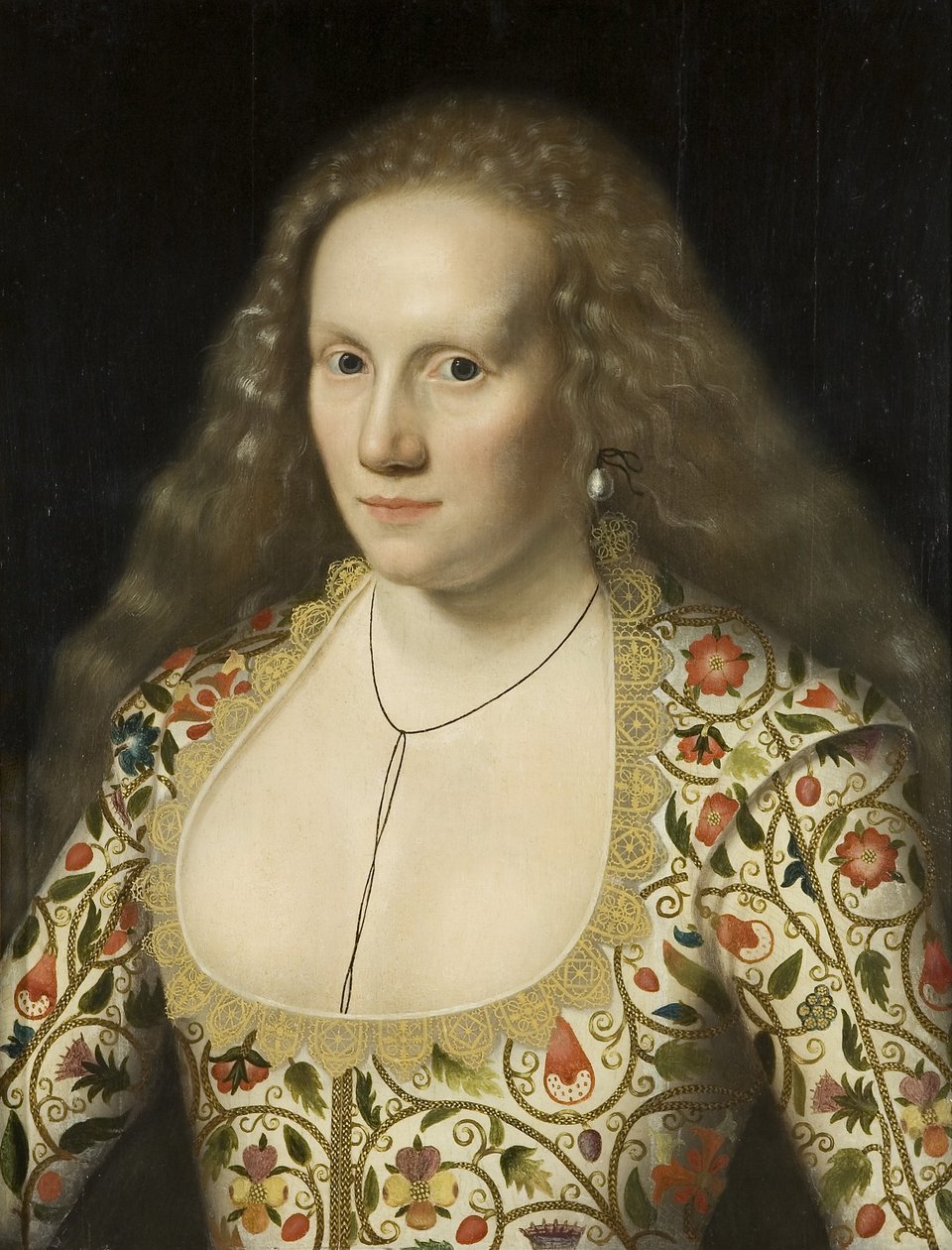 Portrett av en ukjent dame, ca. 1615 (olje på panel) av William Larkin