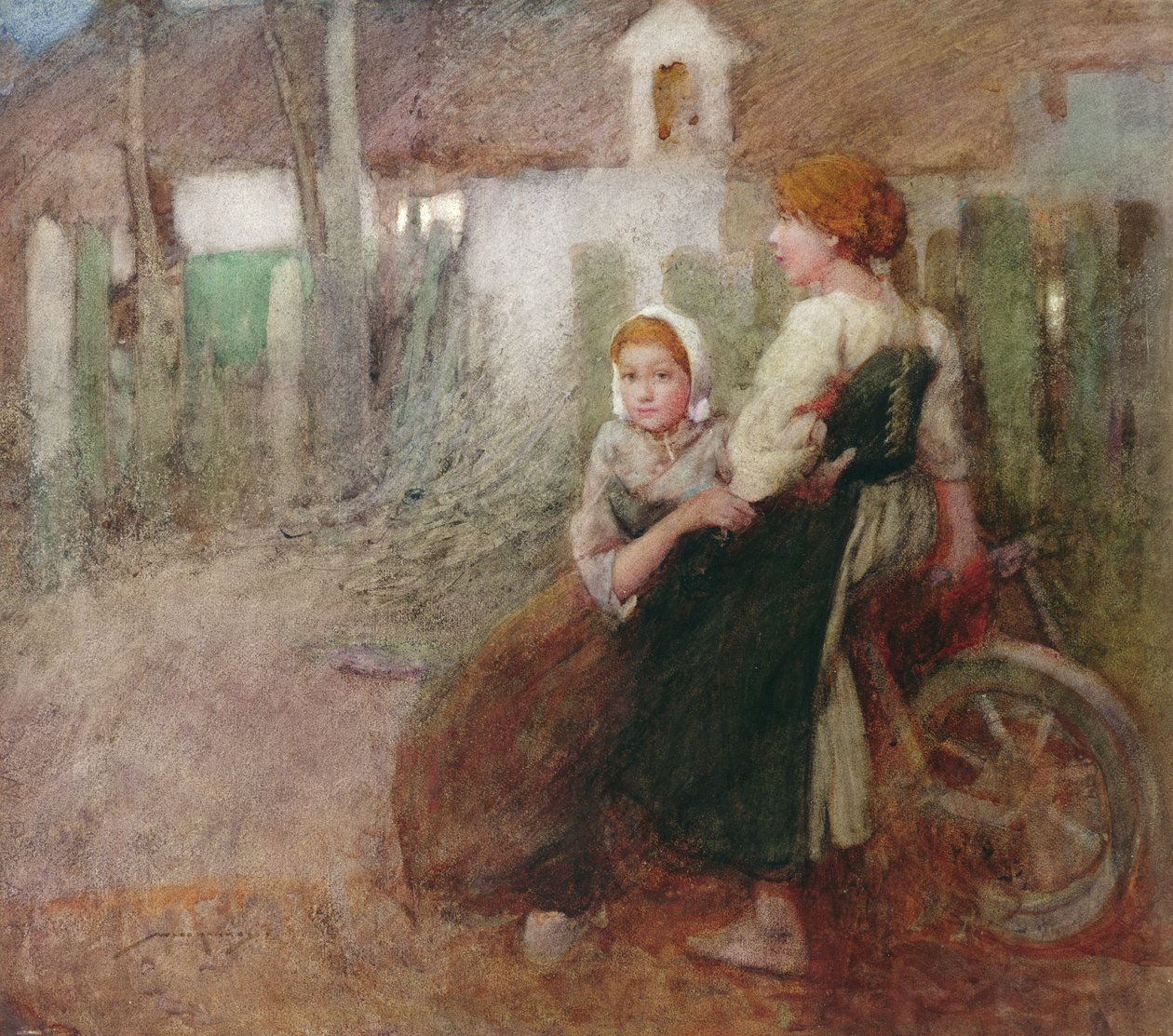 Kveldslys (akvarell på papir) av William Lee Hankey