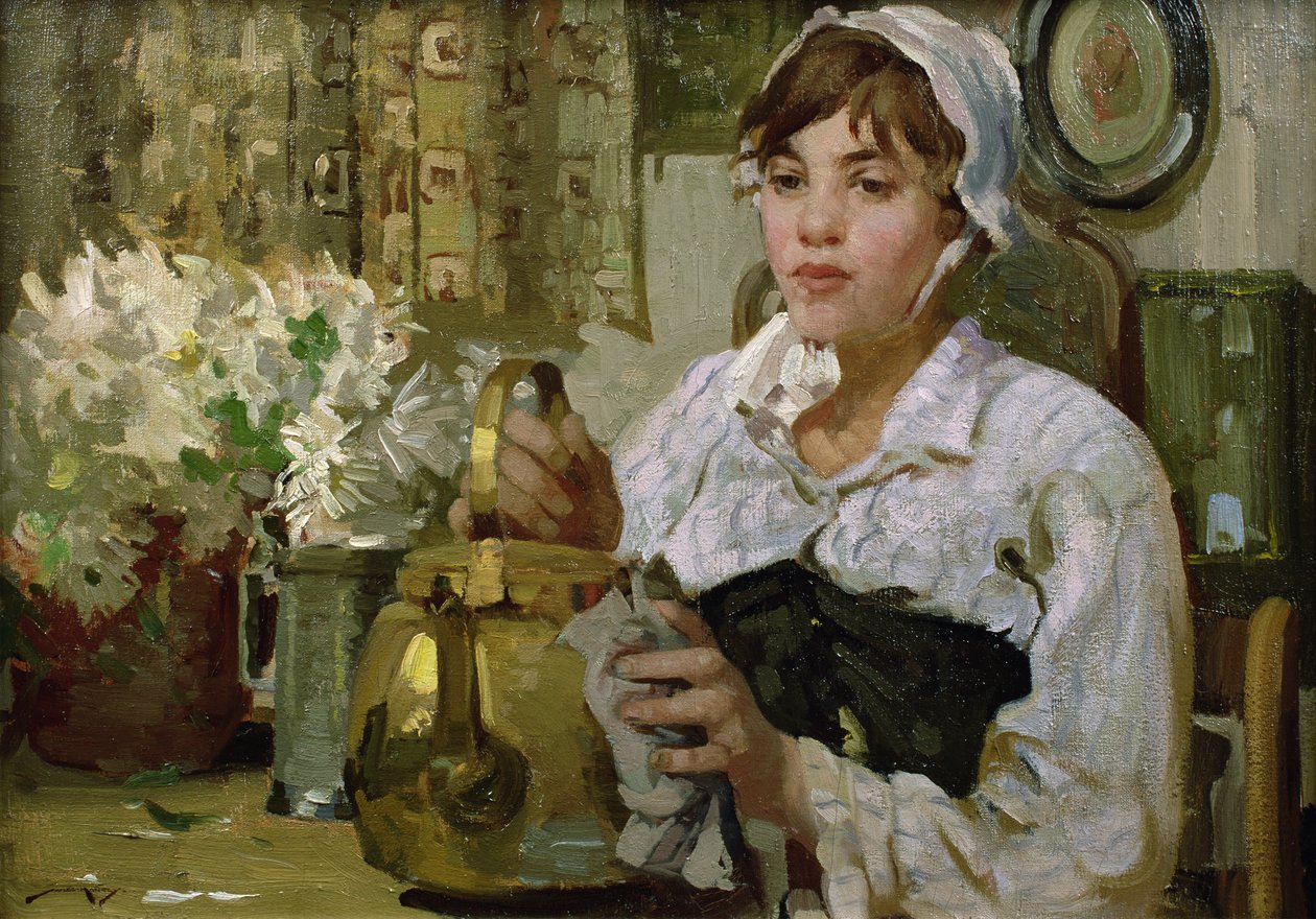 Fredag morgen (olje på lerret) av William Lee Hankey